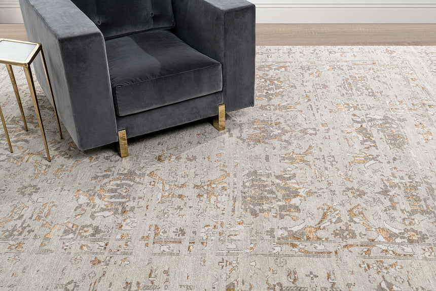 Meya Rug – Mist / Gold