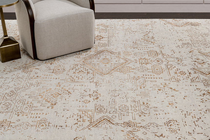 Venza Rug – Mist / Brass