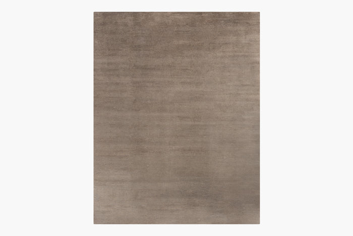 Ribbed Silk and Nettle Rug – Truffle