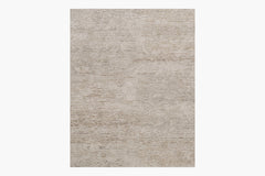 Ribbed Silk and Nettle Rug – Solid Sand