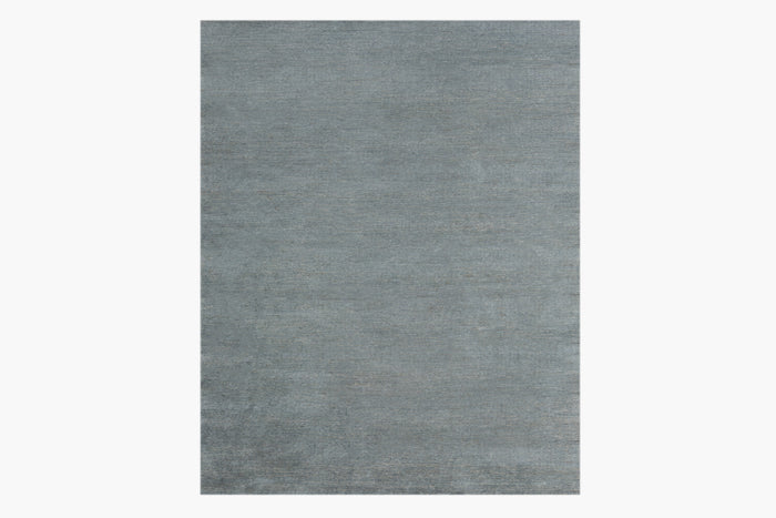 Ribbed Flax and Nettle Rug – Lead