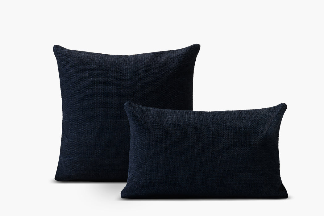 Basketweave Pillow Cover - Sapphire