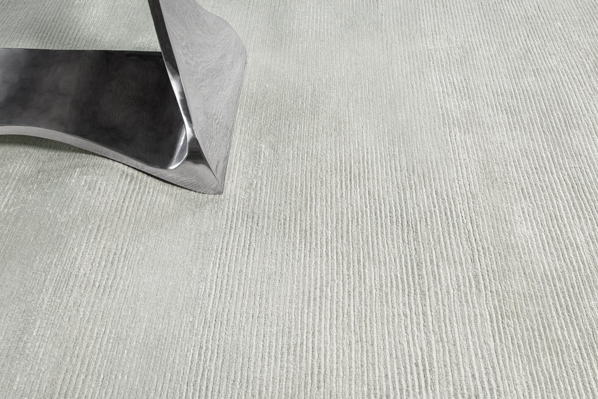 Ribbed Silk Rug – Solid Sand
