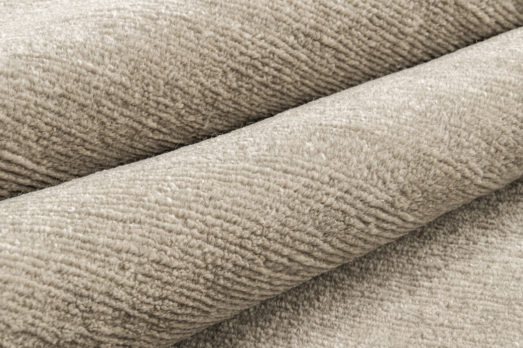 Cut Pile Silk Rug – Solid Sand