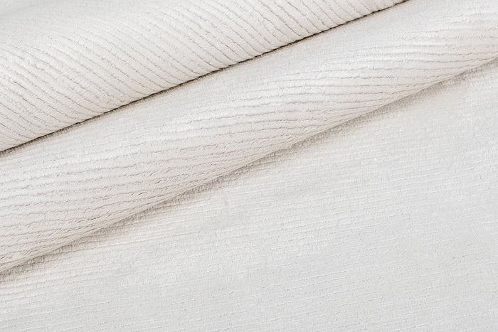 Ribbed Silk Rug – Bone