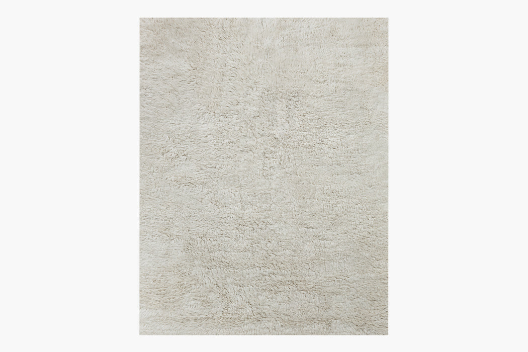 Olivia Handknotted Shag Rug – Chalk