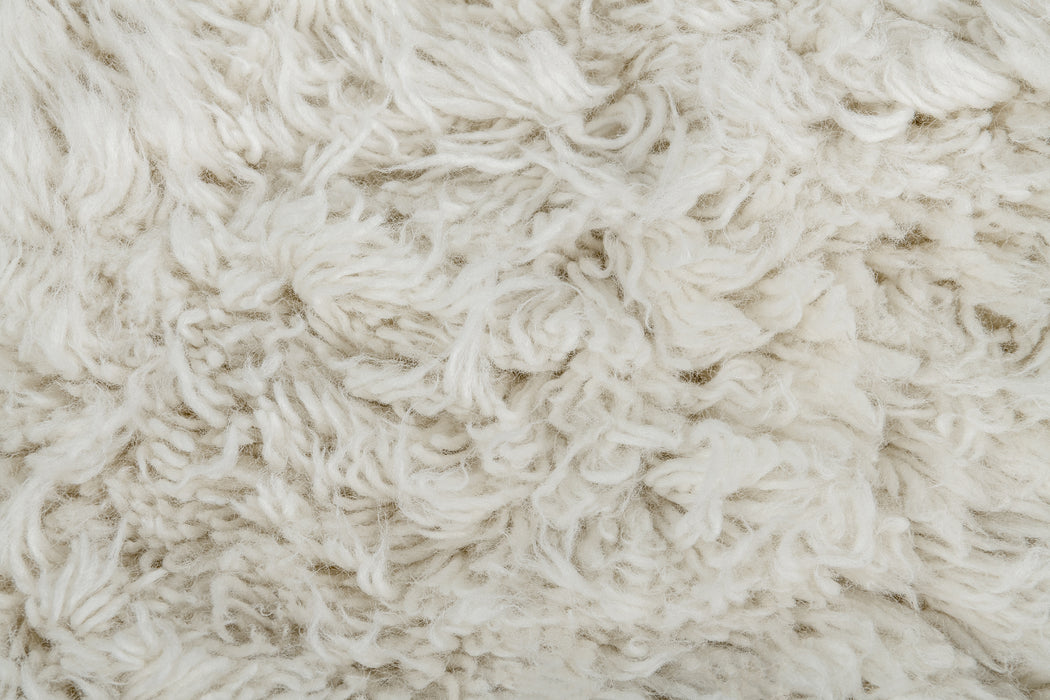 Olivia Handknotted Shag Rug – Chalk