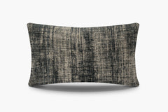 Distressed Textured Weave Pillow - Lead