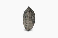 Distressed Textured Weave Pillow - Lead