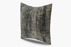 Distressed Textured Weave Pillow - Lead