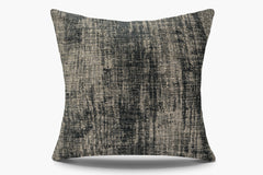 Distressed Textured Weave Pillow - Lead