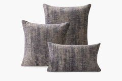 Distressed Textured Weave Pillow - Heather