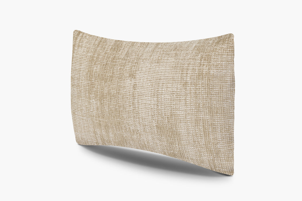 Distressed Textured Weave Pillow - Camel