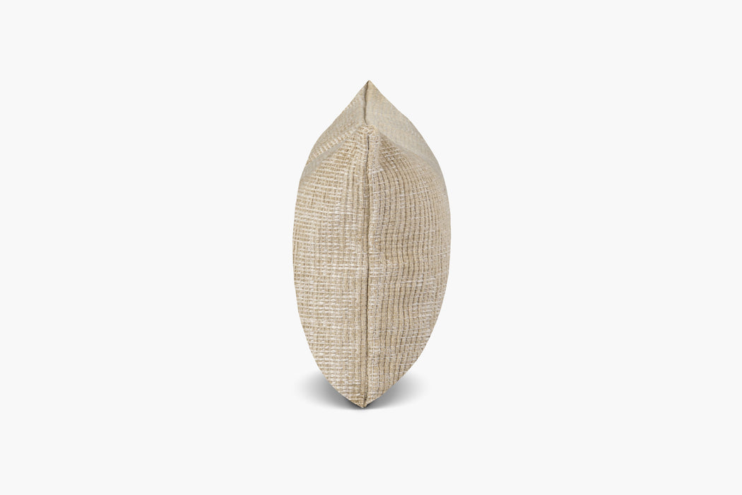 Distressed Textured Weave Pillow - Camel