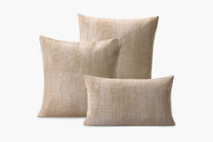 Distressed Textured Weave Pillow - Camel