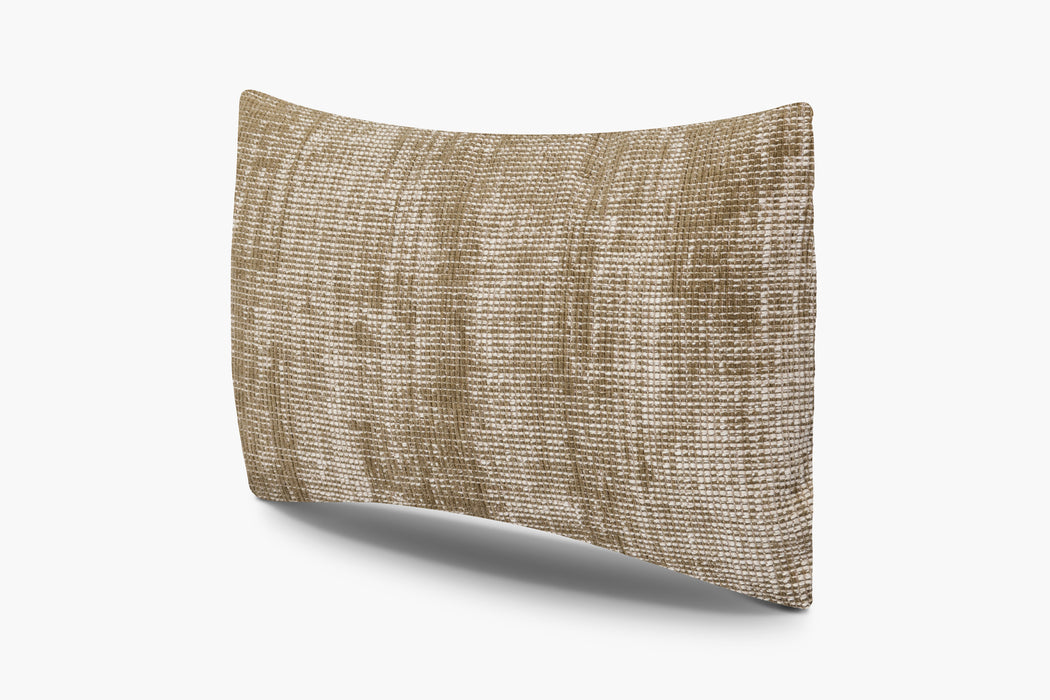 Distressed Textured Weave Pillow - Burlap