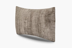 Distressed Textured Weave Pillow - Truffle