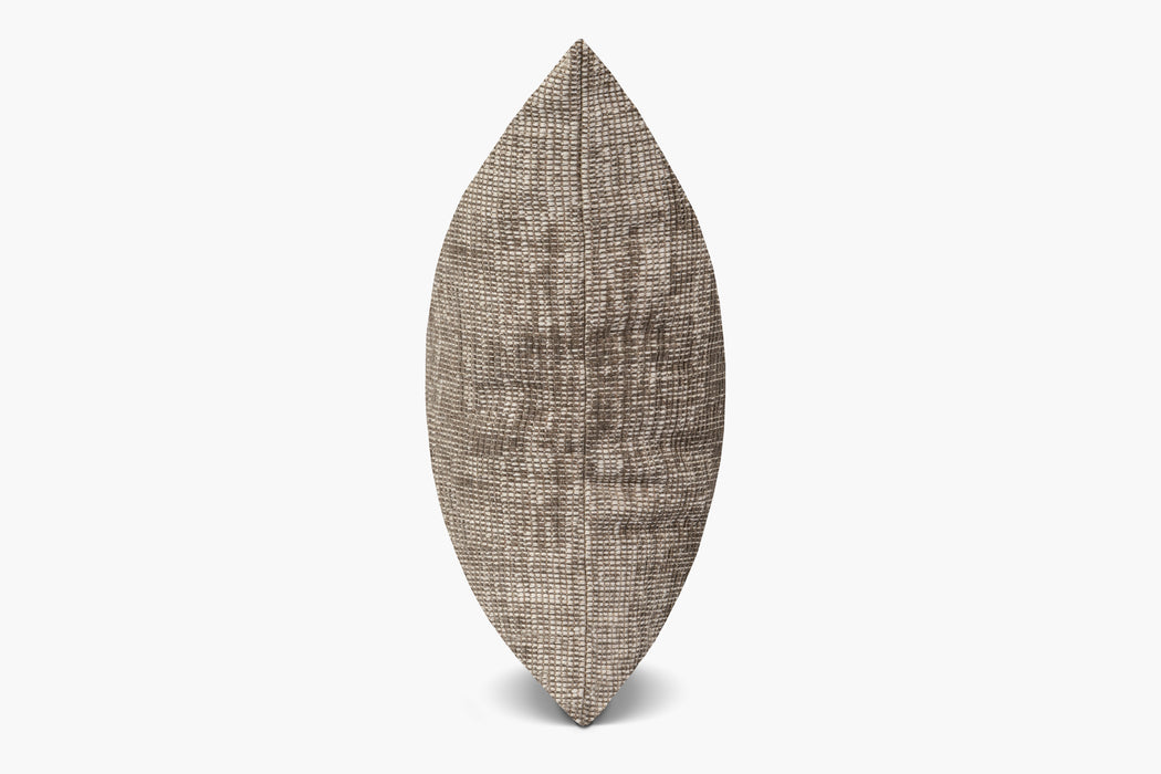 Distressed Textured Weave Pillow - Truffle