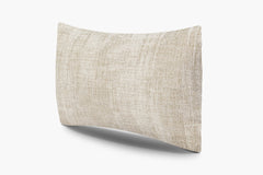 Distressed Textured Weave Pillow - Bone