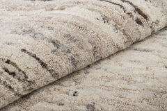 Sienna Silk, Wool and Nettle Rug – Stone / Sand
