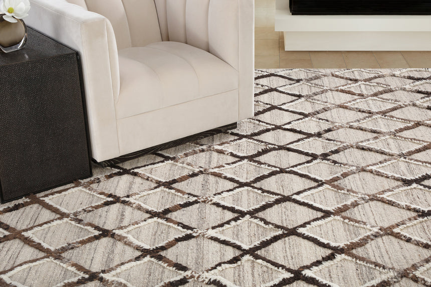 Rombo Rug – Natural / Sand