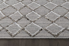 Rombo Rug – Grey / Ivory