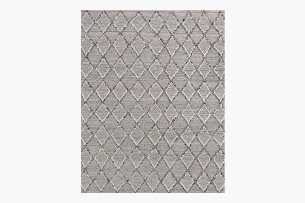 Rombo Rug – Grey / Ivory