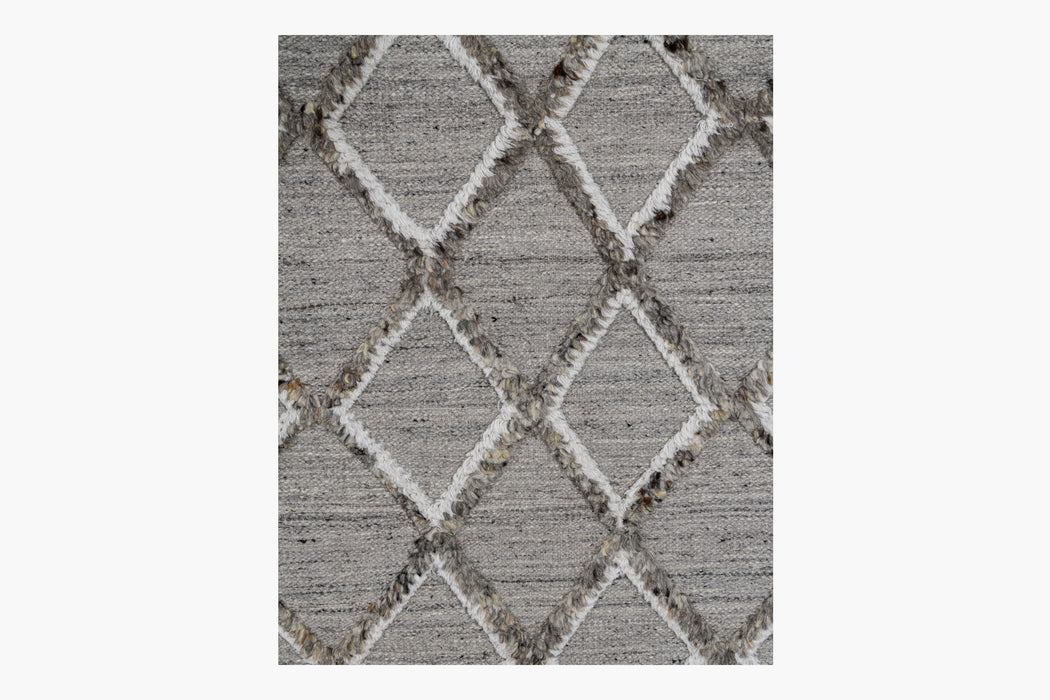 Rombo Rug – Grey / Ivory